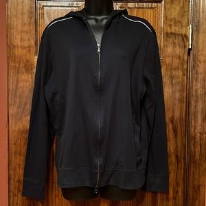 Banana Republic Navy Cotton Hooded Jacket